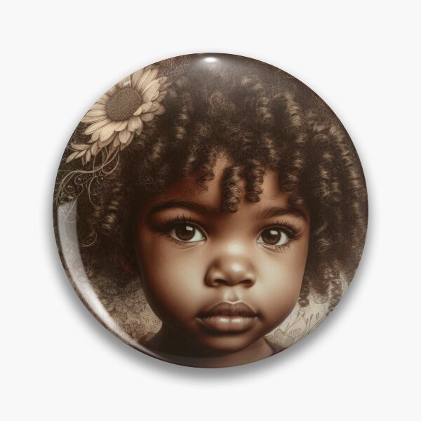 Item preview, African Baby Girl With Curly Hair  designed and sold by PrintAfricanArt.