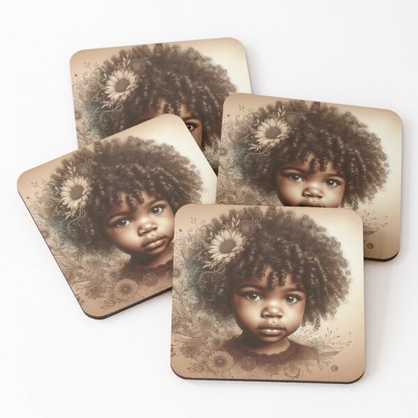 Item preview, African Baby Girl With Curly Hair  designed and sold by PrintAfricanArt.