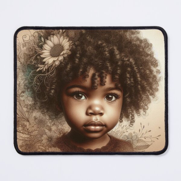Item preview, African Baby Girl With Curly Hair  designed and sold by PrintAfricanArt.