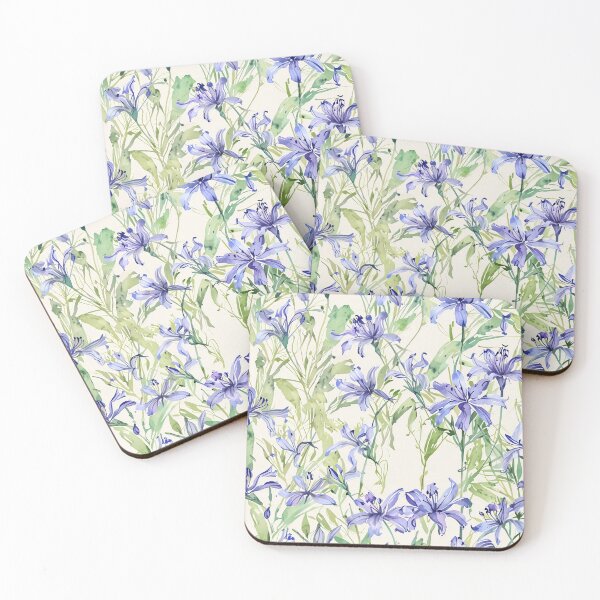 Item preview, Blue Watercolor Floral designed and sold by CoolPixels.
