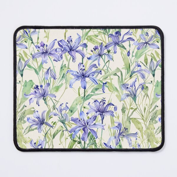 Item preview, Blue Watercolor Floral designed and sold by CoolPixels.