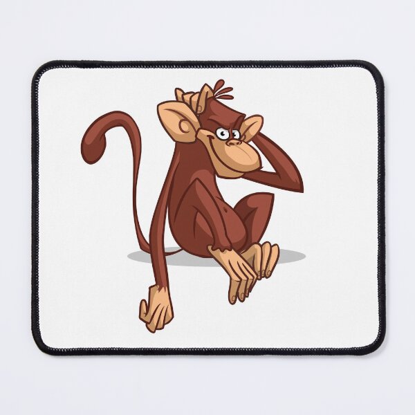 Item preview, Playful Cartoon Monkey – Fun Relaxed Pose Illustration designed and sold by TeesHearts100.