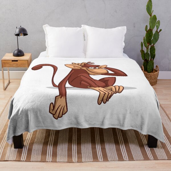 Item preview, Playful Cartoon Monkey – Fun Relaxed Pose Illustration designed and sold by TeesHearts100.