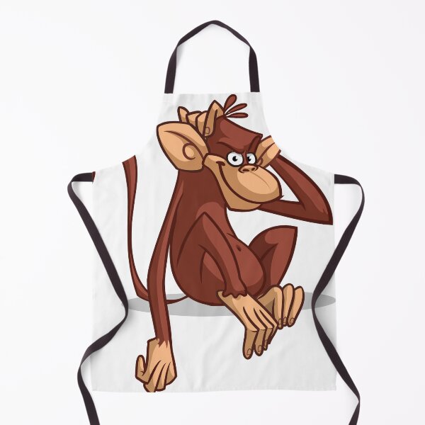 Item preview, Playful Cartoon Monkey – Fun Relaxed Pose Illustration designed and sold by TeesHearts100.