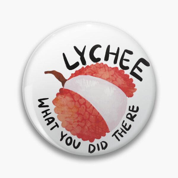 Item preview, Lychee What You Did There - Punny lychee illustration designed and sold by JosieMakesStuff.