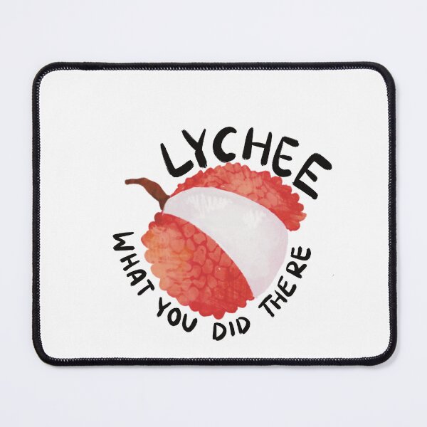Item preview, Lychee What You Did There - Punny lychee illustration designed and sold by JosieMakesStuff.