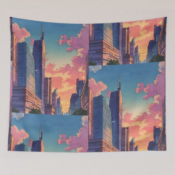 Item preview, Vibrant Anime Skyline designed and sold by bapupa.