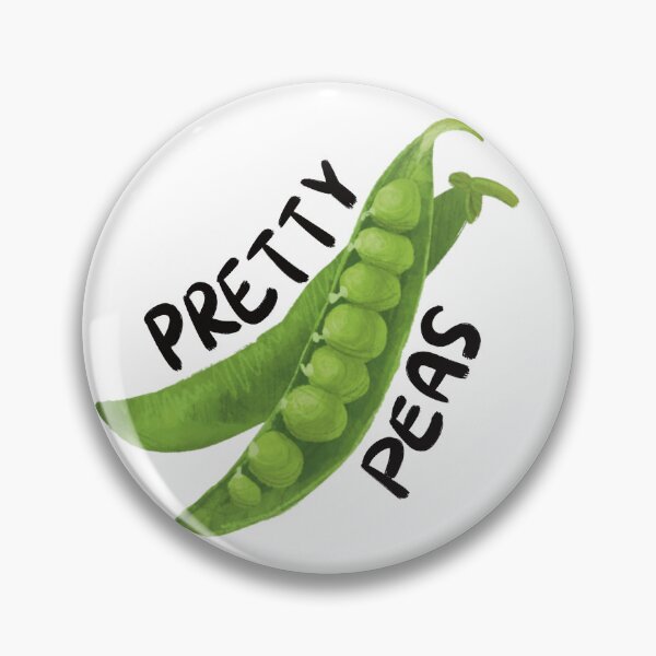 Item preview, Pretty Peas - Punny pea illustration designed and sold by JosieMakesStuff.