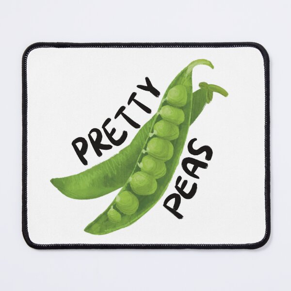 Item preview, Pretty Peas - Punny pea illustration designed and sold by JosieMakesStuff.