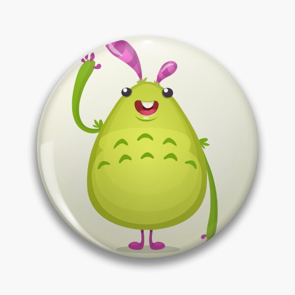 Item preview, Playful CartooFriendly Lime Green Cartoon Monster – Cute Kids Character Designn Monkey – Fun Relaxed Pose Illustration designed and sold by TeesHearts100.