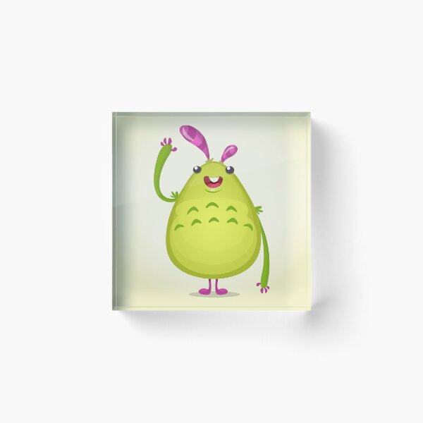 Item preview, Playful CartooFriendly Lime Green Cartoon Monster – Cute Kids Character Designn Monkey – Fun Relaxed Pose Illustration designed and sold by TeesHearts100.