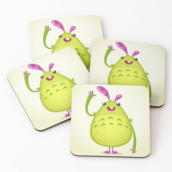 Item preview, Playful CartooFriendly Lime Green Cartoon Monster – Cute Kids Character Designn Monkey – Fun Relaxed Pose Illustration designed and sold by TeesHearts100.
