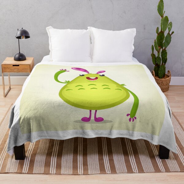 Item preview, Playful CartooFriendly Lime Green Cartoon Monster – Cute Kids Character Designn Monkey – Fun Relaxed Pose Illustration designed and sold by TeesHearts100.