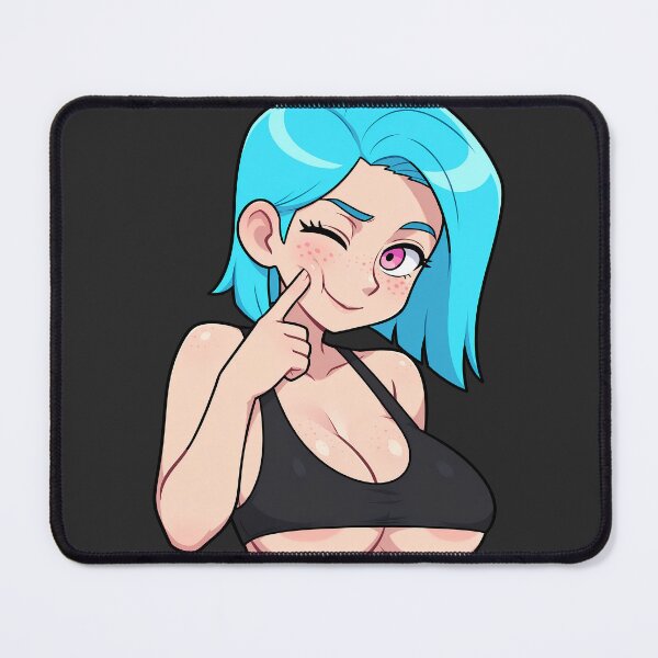 Item preview, Winking Anime Girl Touching Cheek – Kumi (Original Character Art) designed and sold by Kumi-dsgn.