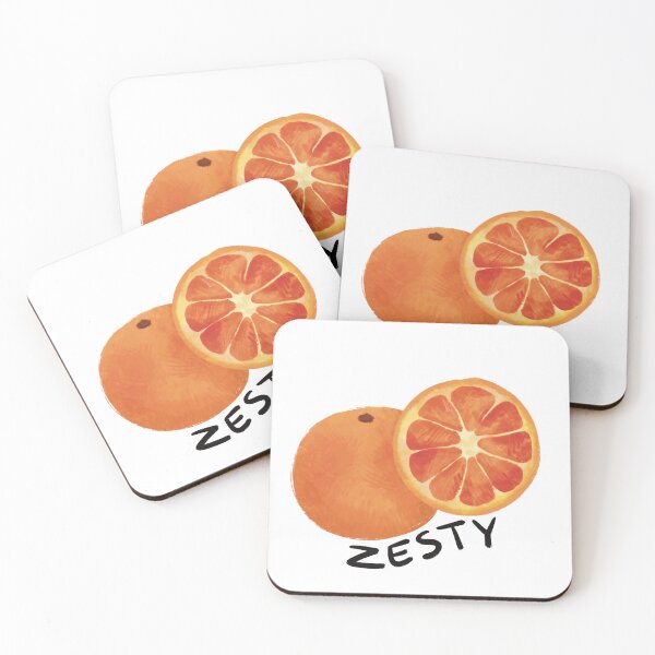 Item preview, Zesty - Punny orange illustration designed and sold by JosieMakesStuff.