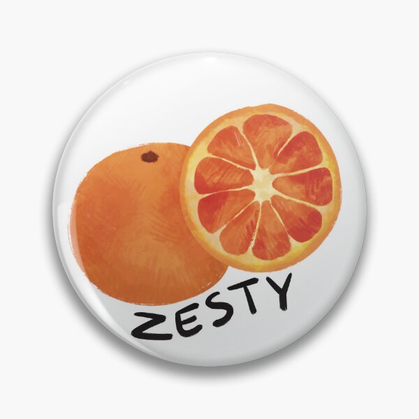 Artikelvorschau, Zesty - Lustige Orangenillustration entworfen und verkauft von JosieMakesStuff.