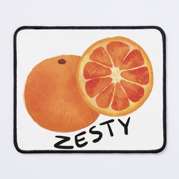 Item preview, Zesty - Punny orange illustration designed and sold by JosieMakesStuff.