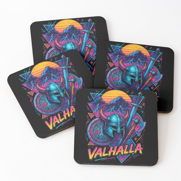 Item preview, Valhalla Norse Retro Vaporwave designed and sold by TomFrontierArt.