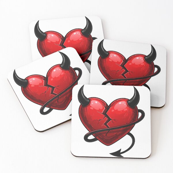 Item preview, Devilish Broken Heart Vector Illustration designed and sold by AFernandesDSG.