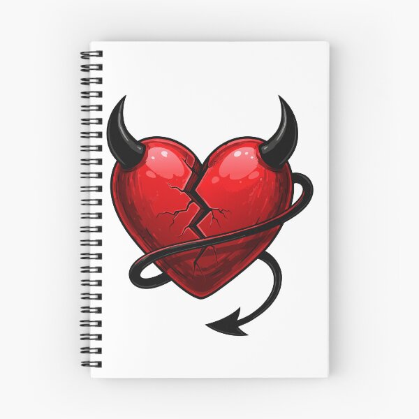 Item preview, Devilish Broken Heart Vector Illustration designed and sold by AFernandesDSG.
