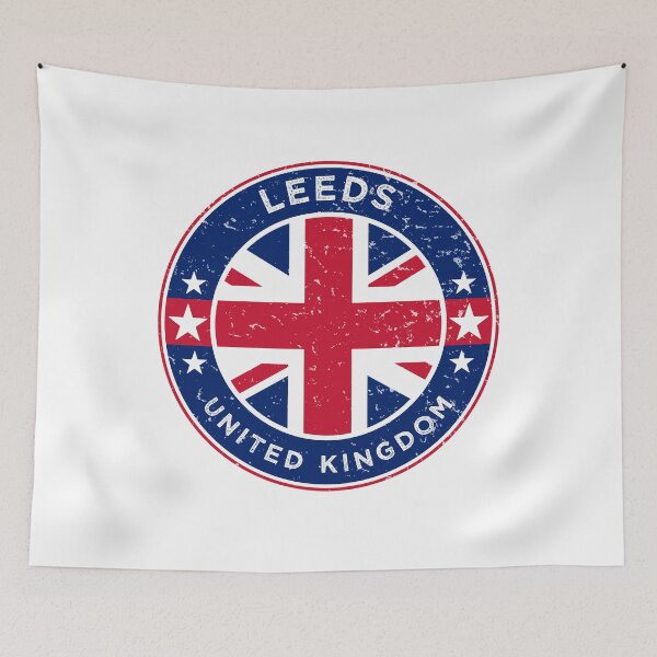 Item preview, Leeds UK Union Jack Northern City designed and sold by ArtByKatti.
