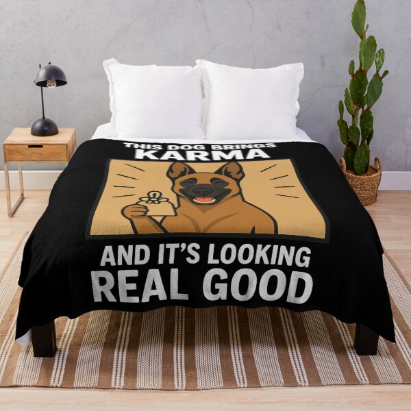 Item preview, Cute Belgian Malinois Good Karma Dog Lucky Mom Dad Kids designed and sold by FurryHavenPH.