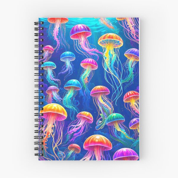 Item preview, Pattern Watercolor Neon Psychedelic Jellyfish.  designed and sold by Giulivo Store Graphic.