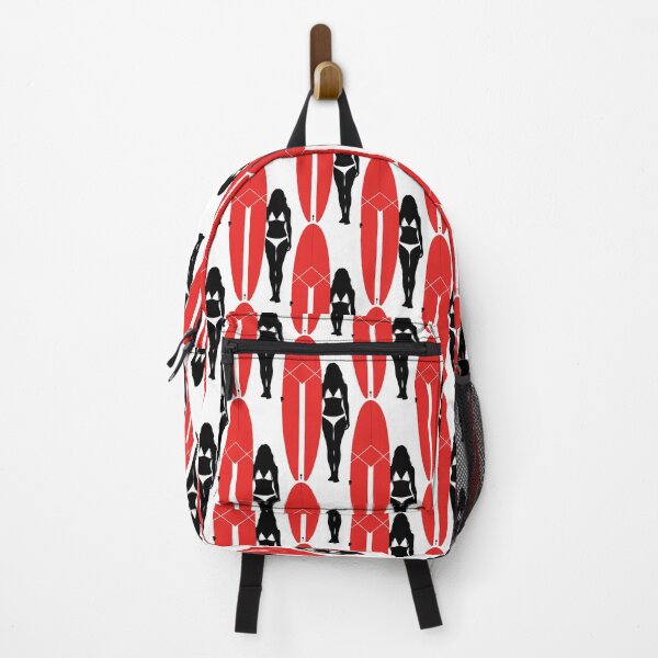 Item preview, Surfer Girl Silhouette with Red Surfboard designed and sold by AFernandesDSG.