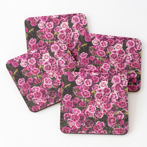 Item preview, Dark pink and white dianthus flowers. designed and sold by bailey-cooper.
