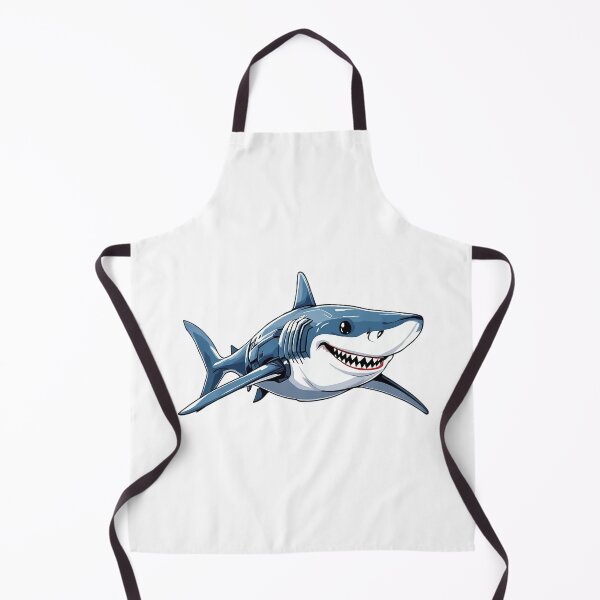 Item preview, Smiling Cyberpunk Shark designed and sold by GearGirlNJ.