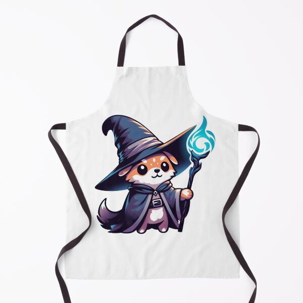 Item preview, Magical Wizard Dog – Cute Fantasy Cartoon with Cloak and Staff designed and sold by Confuzz1ed.
