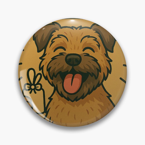 Item preview, Cute Border Terrier Good Karma Dog Lucky Mom Dad Kids designed and sold by FurryHavenPH.