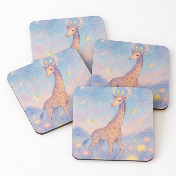 Item preview, Starlit Giraffe in a Dreamy Meadow designed and sold by Itjung-Room.