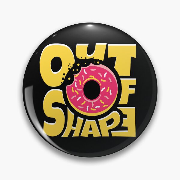 Item preview, Out of Shape - Creamy Doughnut Text Design designed and sold by Vector-Artist.