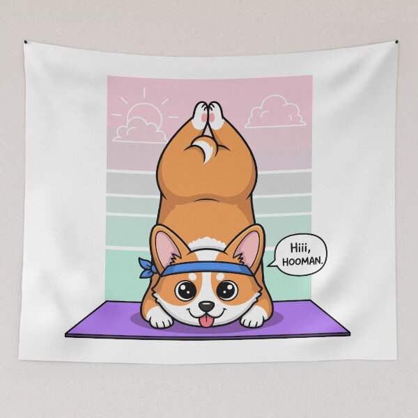 Item preview, Doga Master – Corgi Yoga Instructor designed and sold by Amir Faysal.