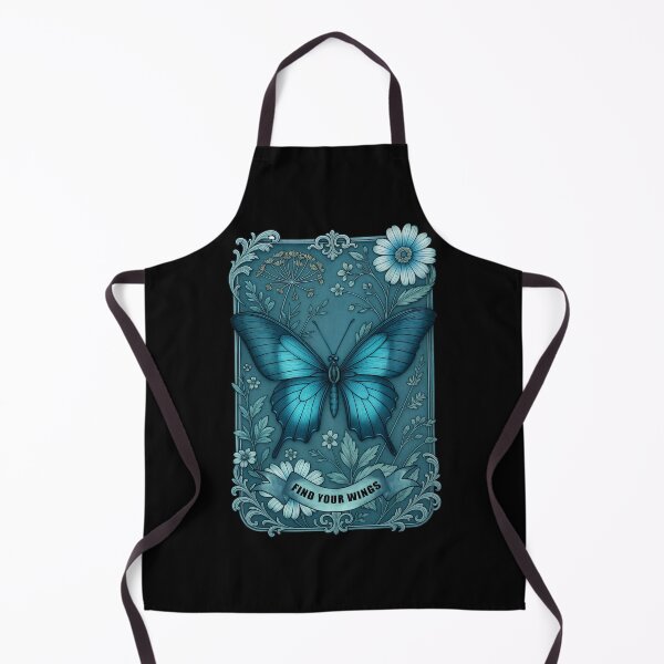 Item preview, Elegant Blue Butterfly Metamorphosis Art - Embrace Growth & Freedom designed and sold by Collagedream.