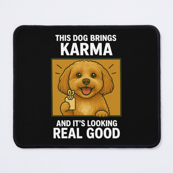 Item preview, Cute Cavapoo Good Karma Dog Lucky Mom Dad Kids designed and sold by FurryHavenPH.