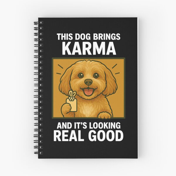 Item preview, Cute Cavapoo Good Karma Dog Lucky Mom Dad Kids designed and sold by FurryHavenPH.