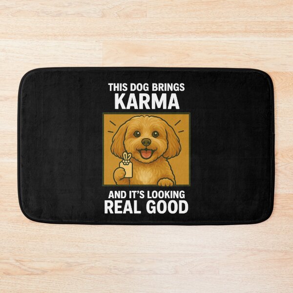 Item preview, Cute Cavapoo Good Karma Dog Lucky Mom Dad Kids designed and sold by FurryHavenPH.