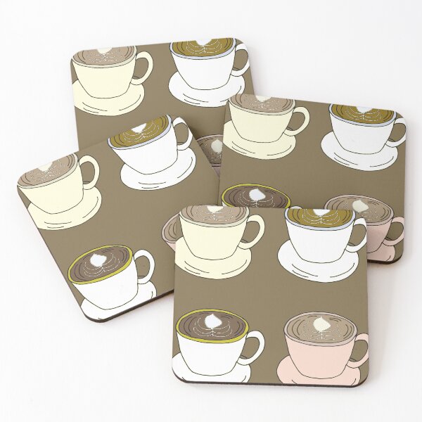 Item preview, coffee cup quartet designed and sold by Veki5.