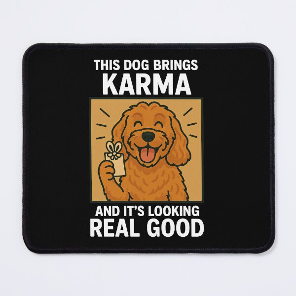 Item preview, Cute Cockapoo Good Karma Dog Lucky Mom Dad Kids designed and sold by FurryHavenPH.