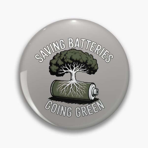 Item preview, Saving Batteries Going Green designed and sold by Printed Mistakes.