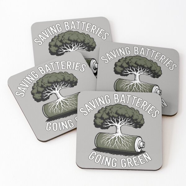 Item preview, Saving Batteries Going Green designed and sold by Printed Mistakes.