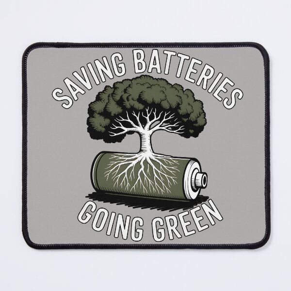 Item preview, Saving Batteries Going Green designed and sold by Printed Mistakes.