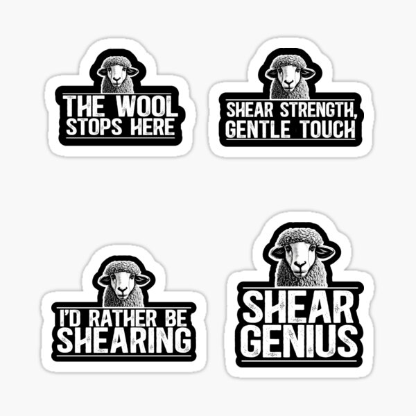 Item preview, Sheep Shearing Sticker Pack designed and sold by TeesYouWant.