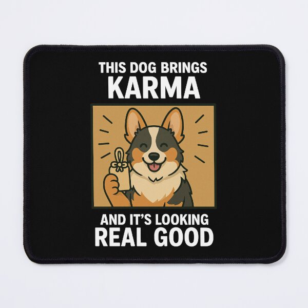 Item preview, Cute Dilute Tri Color Corgi Good Karma Dog Lucky Mom Dad Kids designed and sold by FurryHavenPH.