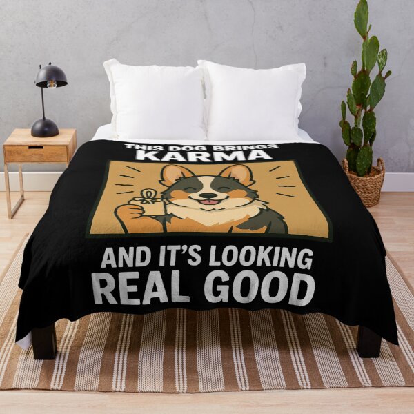 Item preview, Cute Dilute Tri Color Corgi Good Karma Dog Lucky Mom Dad Kids designed and sold by FurryHavenPH.