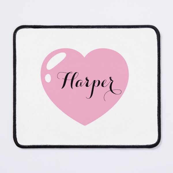 Item preview, Harper Name with Pink Heart  designed and sold by Monika Howarth.