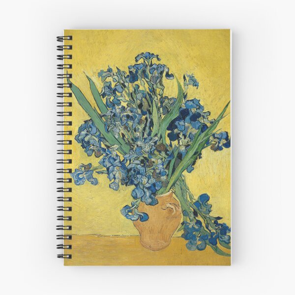 Item preview, Van Gogh Vase with Irises Against a Yellow Background designed and sold by KAI-Studio.