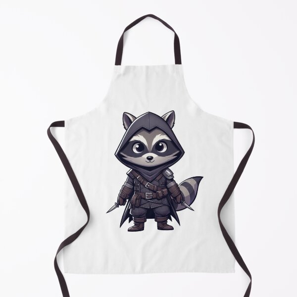 Item preview, Raccoon Rogue – Cartoon Fantasy Animal in Leather Armor with Daggers designed and sold by Confuzz1ed.